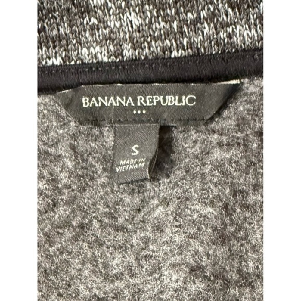 Banana Republic Charcoal Gray Zip Duster Jacket Cardigan Coat Womens Small - Picture 4 of 9